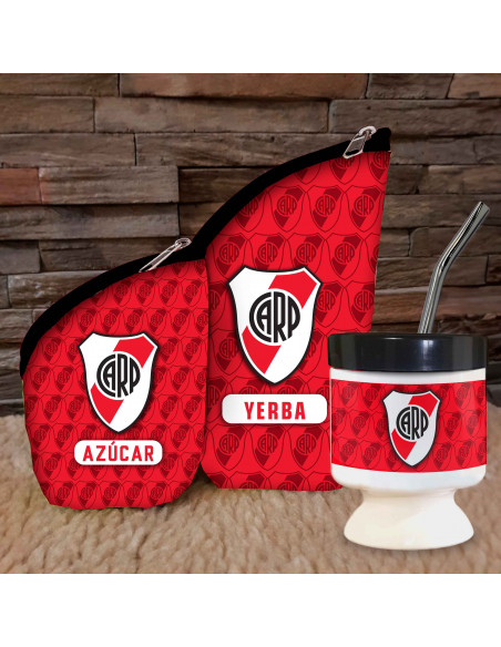 SET MATE CHAU LATA FUTBOL BOCA RIVER RACING INDEPENDIENTE SAN LORENZO