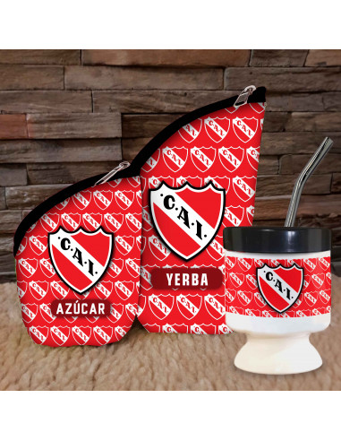 SET MATE CHAU LATA FUTBOL BOCA RIVER... SET MATE CHAU LATA FUTBOL BOCA RIVER...