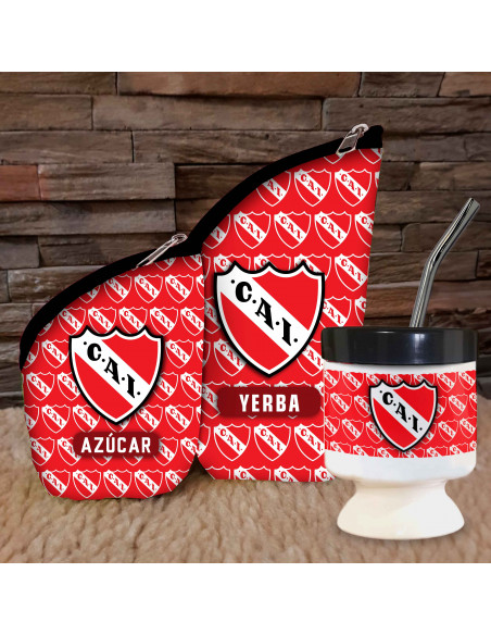 SET MATE CHAU LATA FUTBOL BOCA RIVER RACING INDEPENDIENTE SAN LORENZO