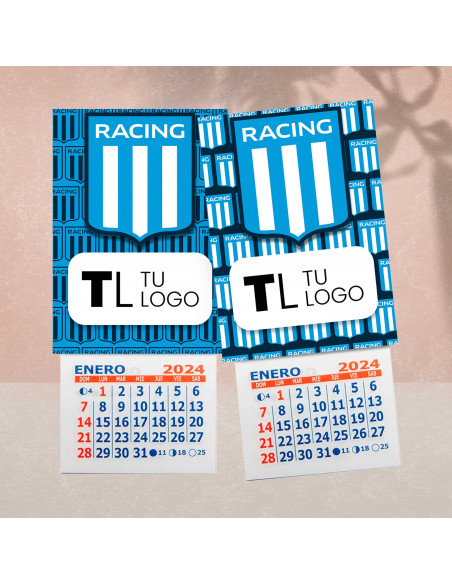 Cartones para calendario mignon 2024 FUTBOL, RIVER BOCA RACING INDEPENDIENTE SAN LORENZO
