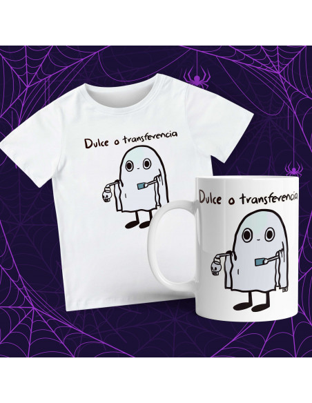 DULCE O TRANSFERENCIA, REMERA Y TAZA