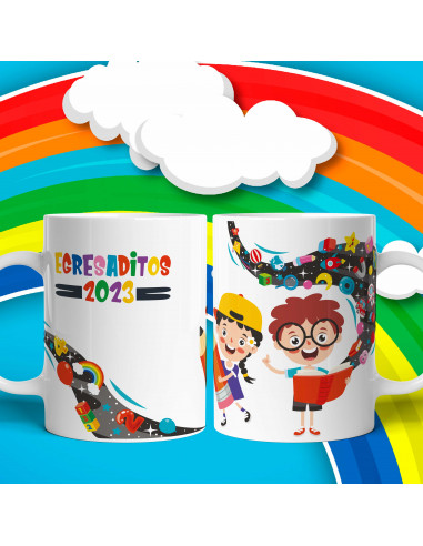 Tazas Egresaditos 2023 pack 2