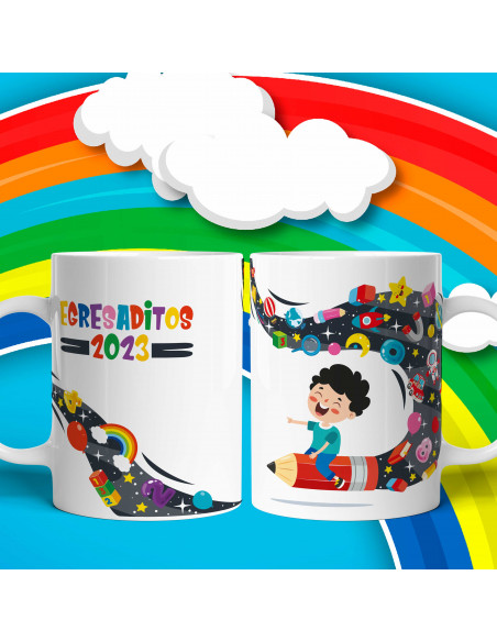 Tazas Egresaditos 2023 pack 2