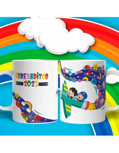 Tazas Egresaditos 2023 pack 2
