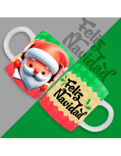 TAZAS 3D NAVIDAD