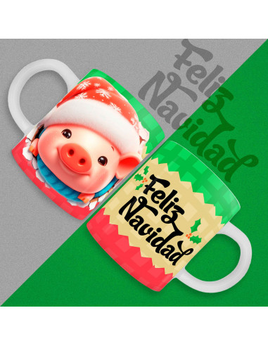 TAZAS 3D NAVIDAD