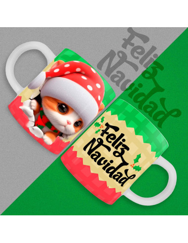 TAZAS 3D NAVIDAD
