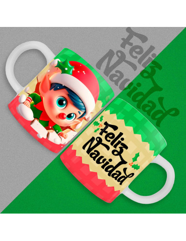 TAZAS 3D NAVIDAD