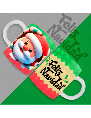 TAZAS 3D NAVIDAD