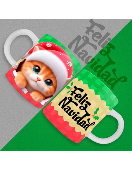 TAZAS 3D NAVIDAD