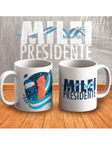 PLANTILLAS TAZAS MILEI PRESIDENTE