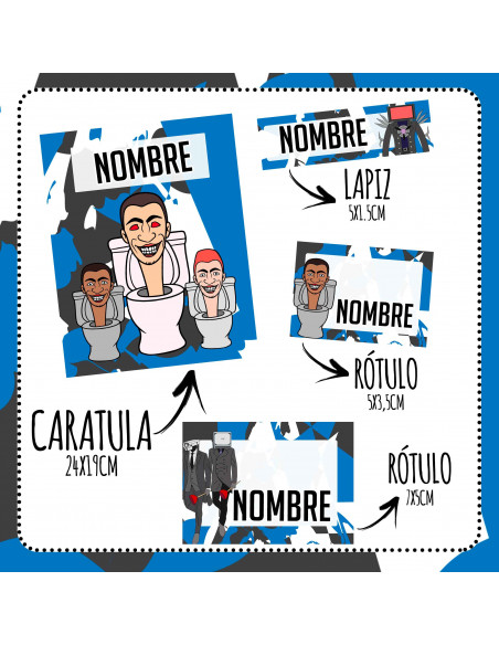 ETIQUETAS ESCOLARES 2024 PACK 1