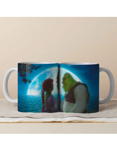 TAZAS PAREJA SHREK FIONA SAN VALENTIN...