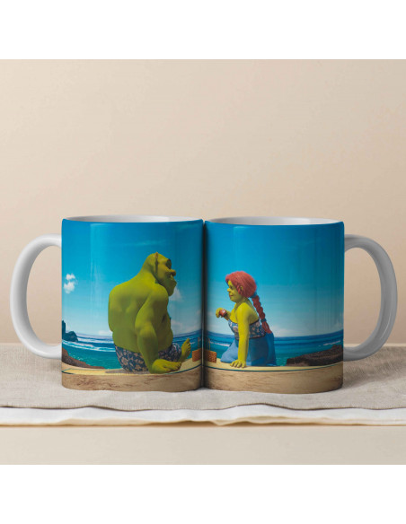 TAZAS PAREJA SHREK FIONA SAN VALENTIN AMOR