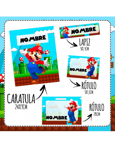 ETIQUETAS ESCOLARES 2024 PACK 2