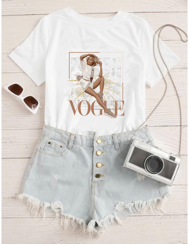 PACK DE 30 DISEÑOS REMERA VOGUE