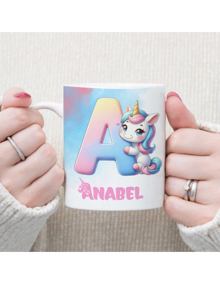 TAZAS INICIALES UNICORNIO