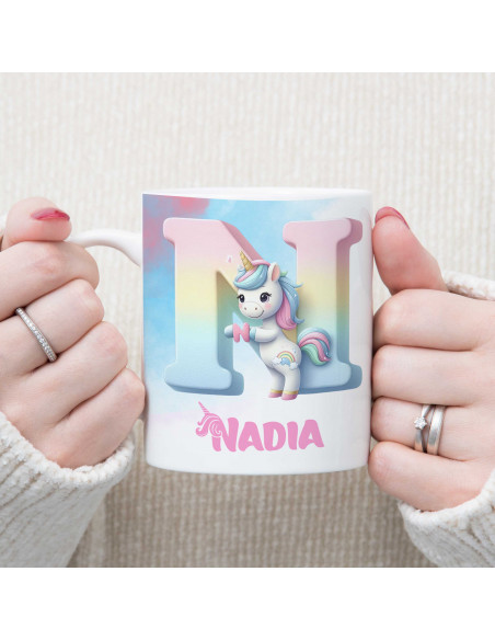 TAZAS INICIALES UNICORNIO