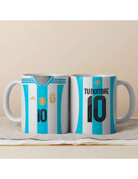 TAZA CAMISETA TITULAR SELECCION ARGENTINA 2024