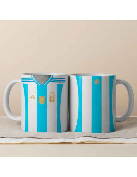 TAZA CAMISETA TITULAR SELECCION ARGENTINA 2024