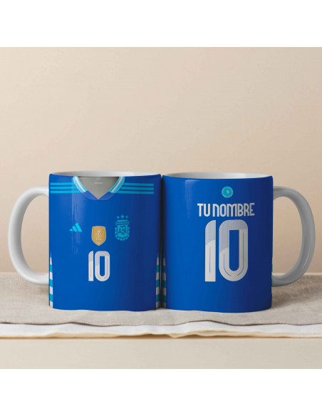 TAZA CAMISETA SUPLENTE SELECCION ARGENTINA 2024