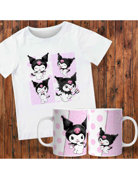 PACK TAZA Y REMERA | KUROMI