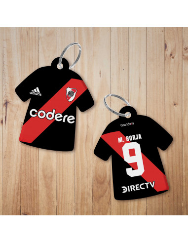 PLANTILLAS LLAVERO CAMISETA RIVER 2024