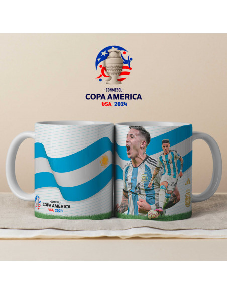 PLANTILLAS PARA TAZAS ARGENTINA COPA AMERICA 2024
