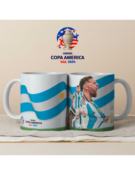 PLANTILLAS PARA TAZAS ARGENTINA COPA AMERICA 2024