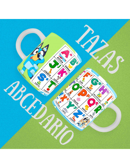 PLANTILLAS TAZAS INFANTILES ABECEDARIO PACK 2