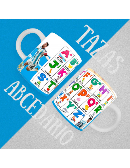 PLANTILLAS TAZAS INFANTILES ABECEDARIO PACK 2