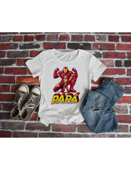 PLANTILLAS REMERAS DÍA DEL PADRE "PAPÁ SOS MI HEROE"