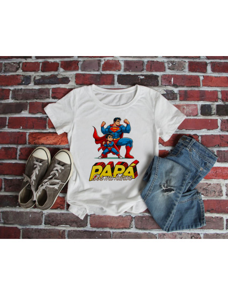 PLANTILLAS REMERAS DÍA DEL PADRE "PAPÁ SOS MI HEROE"