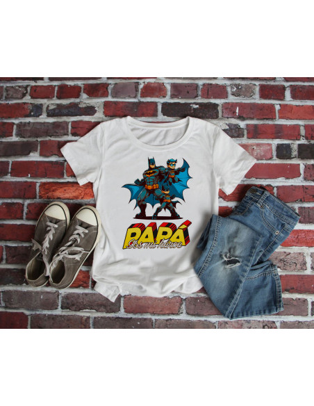 PLANTILLAS REMERAS DÍA DEL PADRE "PAPÁ SOS MI HEROE"