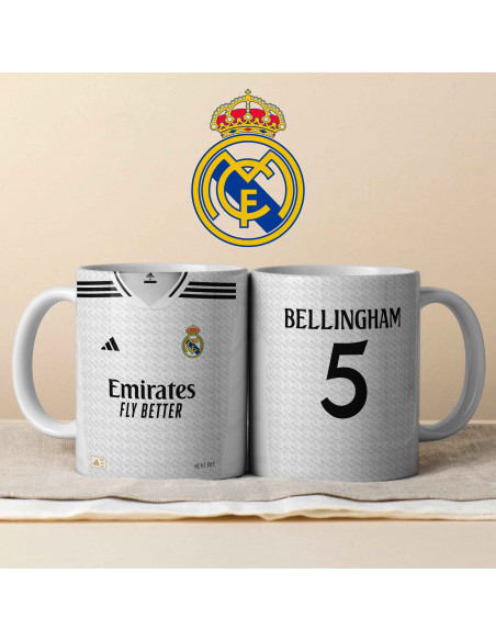 PLANTILLA TAZA CAMISETA REAL MADRID 2024 2025
