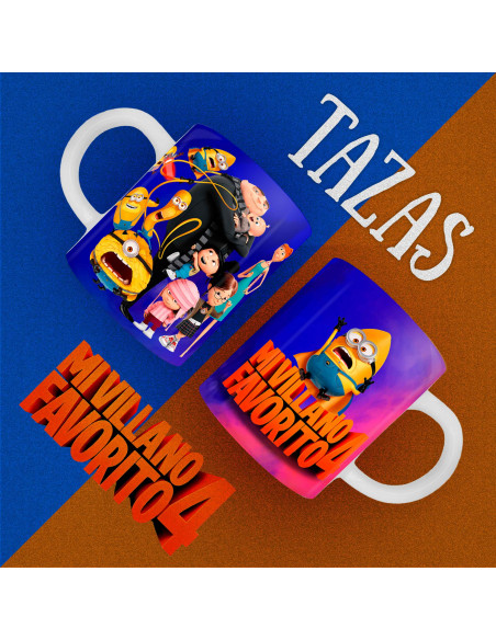 PLANTILLAS PARA TAZAS MI VILLANO FAVORITO 4