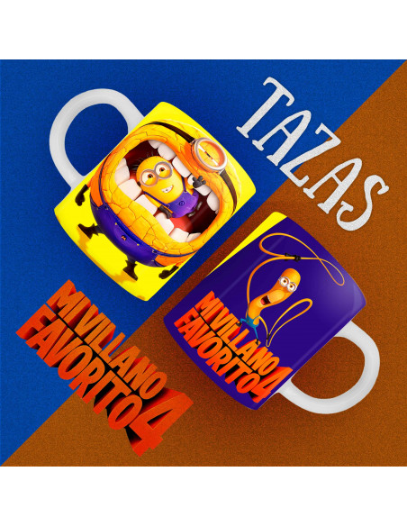 PLANTILLAS PARA TAZAS MI VILLANO FAVORITO 4
