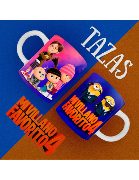 PLANTILLAS PARA TAZAS MI VILLANO FAVORITO 4