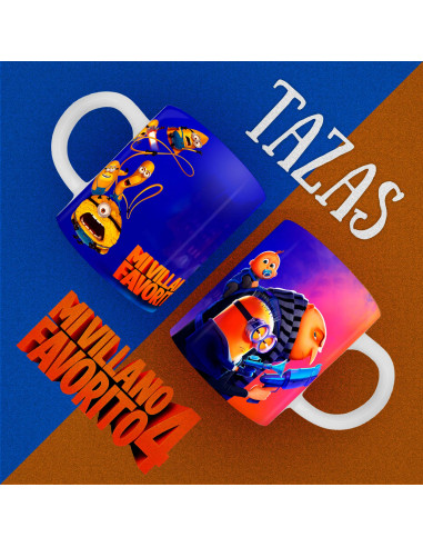 PLANTILLAS PARA TAZAS MI VILLANO...