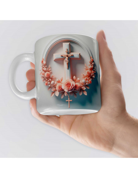 PLANTILLAS PARA TAZAS ESTILO 3D RELIGIOSAS CRISTIANAS