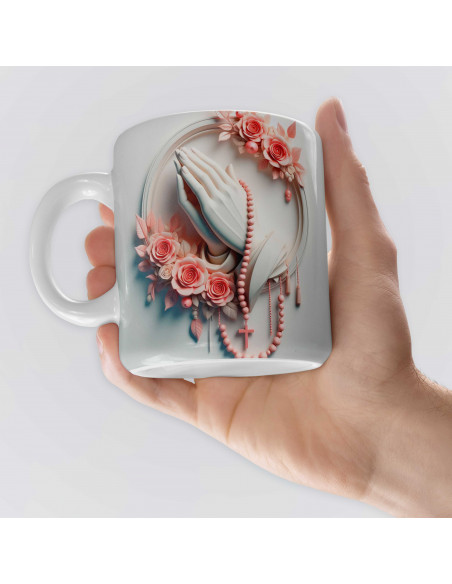 PLANTILLAS PARA TAZAS ESTILO 3D RELIGIOSAS CRISTIANAS