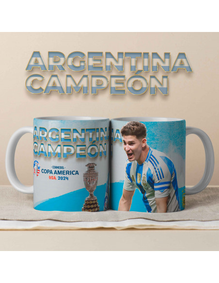 PLANTILLAS PARA TAZAS ARGENTINA CAMPEÓN COPA AMERICA 2024