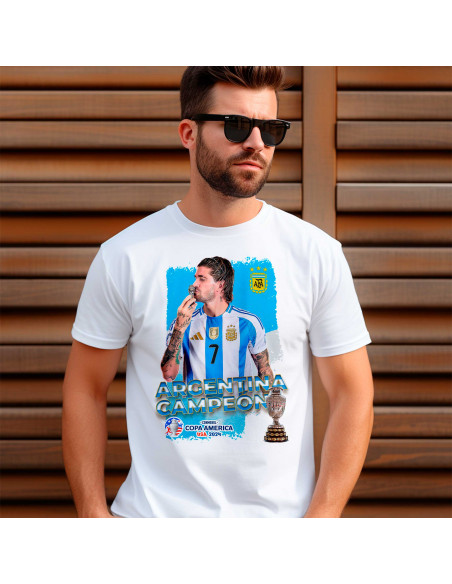 PLANTILLAS PARA REMERAS ARGENTINA CAMPEÓN COPA AMERICA 2024