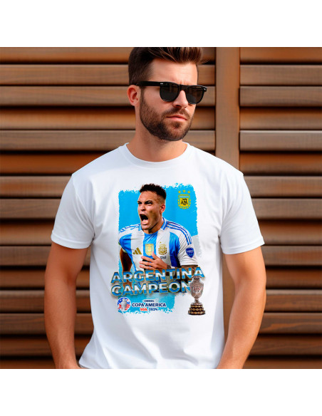 PLANTILLAS PARA REMERAS ARGENTINA CAMPEÓN COPA AMERICA 2024