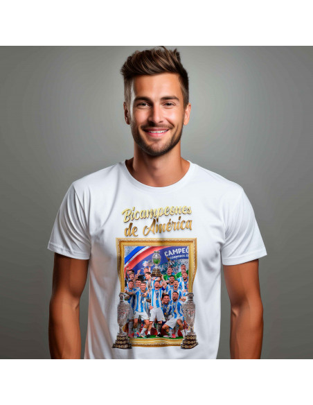 PLANTILLAS PARA REMERAS ARGENTINA BICAMPEÓN COPA AMERICA 2024