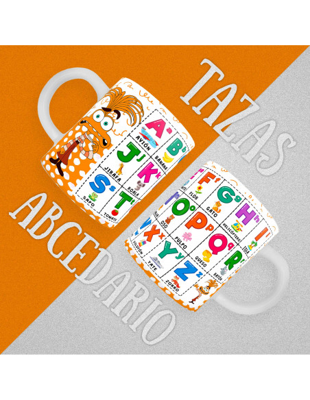 copy of PLANTILLAS TAZAS INFANTILES ABECEDARIO PACK 1
