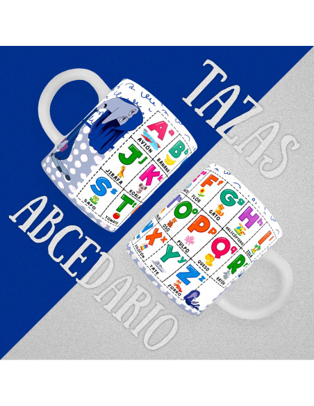 copy of PLANTILLAS TAZAS INFANTILES ABECEDARIO PACK 1