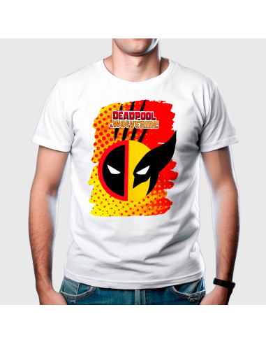 PLANTILLAS REMERAS DEADPOOL VS WOLVERINE