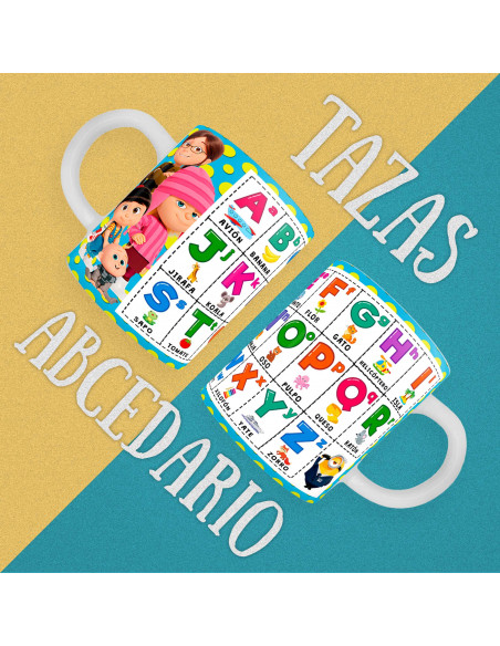 copy of PLANTILLAS TAZAS INFANTILES ABECEDARIO PACK 1
