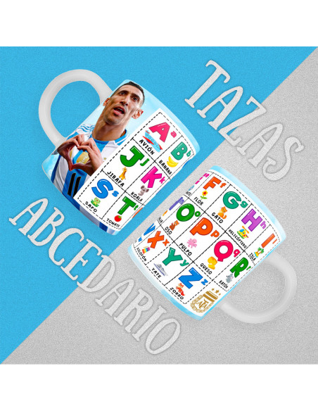 copy of PLANTILLAS TAZAS INFANTILES ABECEDARIO PACK 1